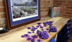 St Bernadette - Armed Forces Visit - Purple poppies